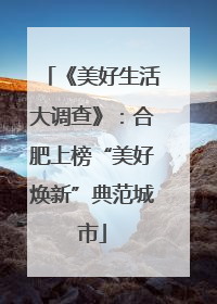 《美好生活大调查》：合肥上榜“美好焕新”典范城市