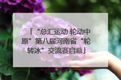 “总汇运动 轮动中原”第八届河南省“轮转冰”交流赛启幕