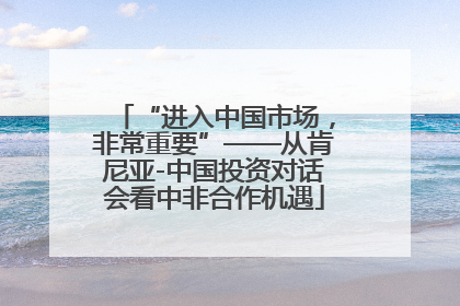 “进入中国市场，非常重要”——从肯尼亚-中国投资对话会看中非合作机遇