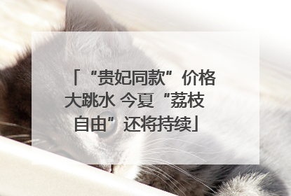 “贵妃同款”价格大跳水 今夏“荔枝自由”还将持续