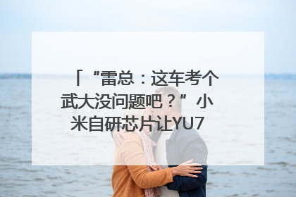“雷总：这车考个武大没问题吧？”小米自研芯片让YU7会学习｜汽车科技