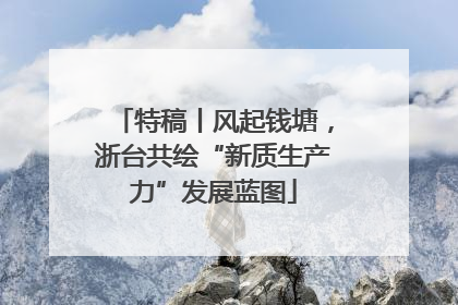 特稿丨风起钱塘，浙台共绘“新质生产力”发展蓝图