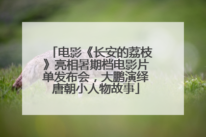 电影《长安的荔枝》亮相暑期档电影片单发布会，大鹏演绎唐朝小人物故事