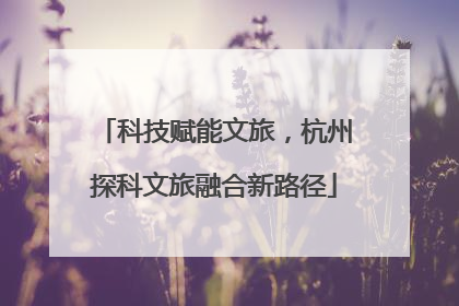 科技赋能文旅，杭州探科文旅融合新路径