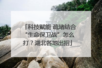 科技赋能 疏堵结合 “生命保卫战”怎么打？湖北各地出招