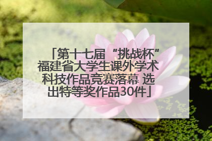 第十七届“挑战杯”福建省大学生课外学术科技作品竞赛落幕 选出特等奖作品30件