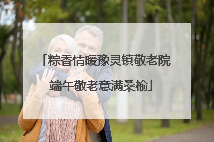 粽香情暖豫灵镇敬老院 端午敬老意满桑榆