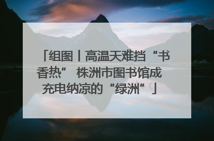 组图丨高温天难挡“书香热” 株洲市图书馆成充电纳凉的“绿洲”