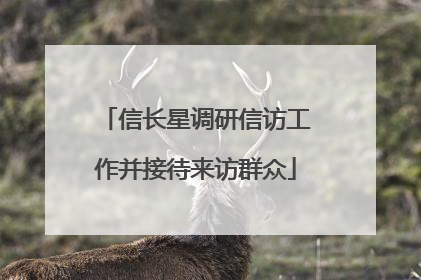 信长星调研信访工作并接待来访群众