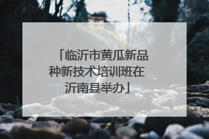 临沂市黄瓜新品种新技术培训班在沂南县举办