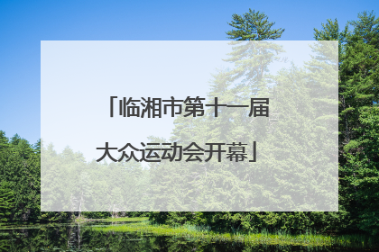 临湘市第十一届大众运动会开幕