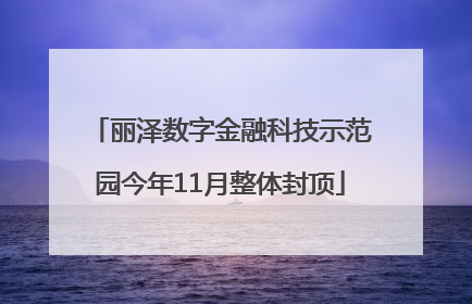 丽泽数字金融科技示范园今年11月整体封顶