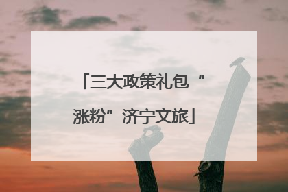三大政策礼包“涨粉”济宁文旅