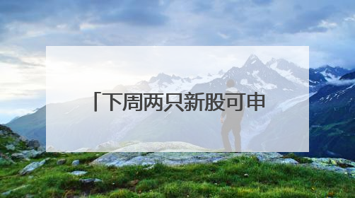 下周两只新股可申购 预计合计募资11.26亿元