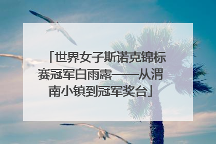 世界女子斯诺克锦标赛冠军白雨露——从渭南小镇到冠军奖台