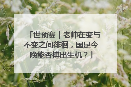世预赛｜老帅在变与不变之间徘徊，国足今晚能否搏出生机？