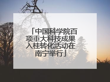 中国科学院百项重大科技成果入桂转化活动在南宁举行