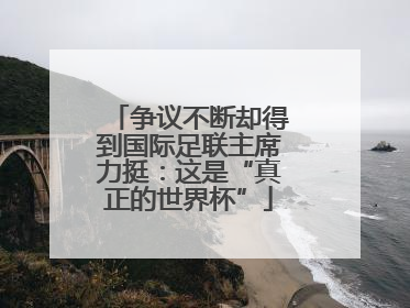 争议不断却得到国际足联主席力挺：这是“真正的世界杯”