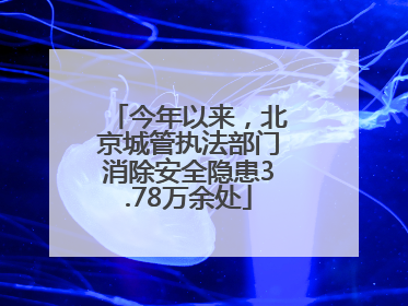 今年以来，北京城管执法部门消除安全隐患3.78万余处