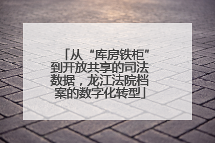 从“库房铁柜”到开放共享的司法数据，龙江法院档案的数字化转型
