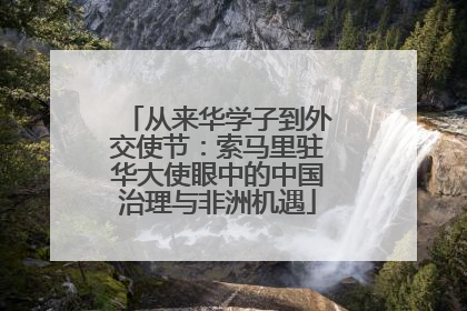 从来华学子到外交使节：索马里驻华大使眼中的中国治理与非洲机遇