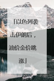 以色列袭击伊朗后,油价金价跳涨
