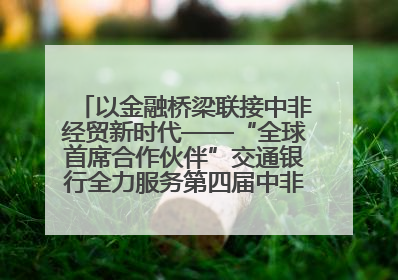 以金融桥梁联接中非经贸新时代——“全球首席合作伙伴”交通银行全力服务第四届中非经贸博览会