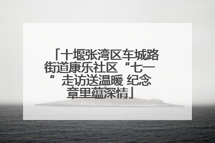 十堰张湾区车城路街道康乐社区“七一”走访送温暖 纪念章里蕴深情