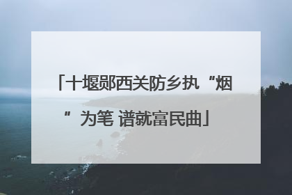 十堰郧西关防乡执“烟”为笔 谱就富民曲