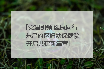 党建引领 健康同行｜东昌府区妇幼保健院开启共建新篇章