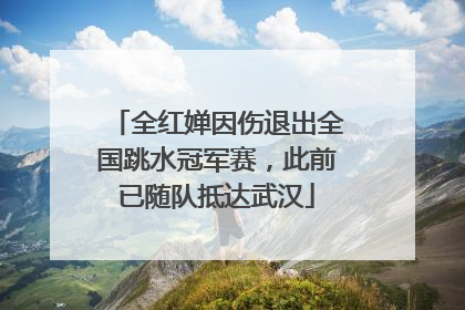 全红婵因伤退出全国跳水冠军赛，此前已随队抵达武汉