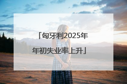 匈牙利2025年年初失业率上升