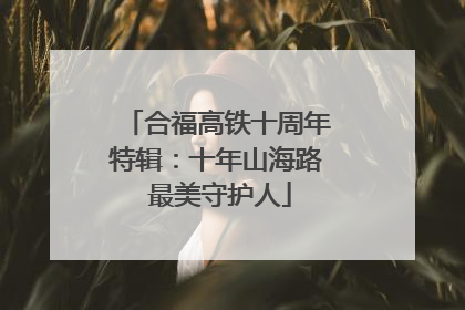 合福高铁十周年特辑：十年山海路 最美守护人