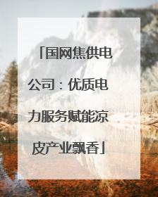 国网焦供电公司：优质电力服务赋能凉皮产业飘香