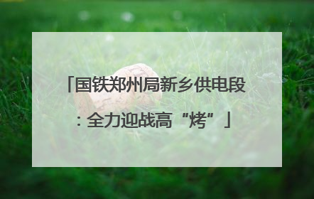 国铁郑州局新乡供电段：全力迎战高“烤”