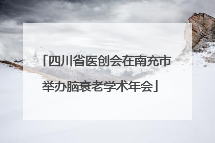 四川省医创会在南充市举办脑衰老学术年会