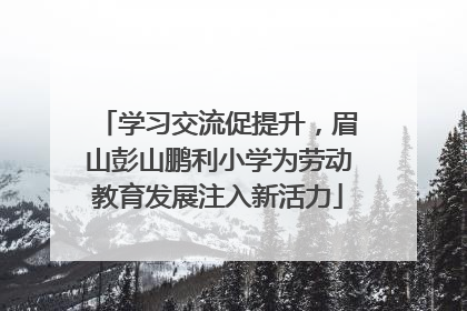 学习交流促提升，眉山彭山鹏利小学为劳动教育发展注入新活力