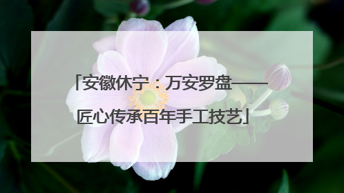 安徽休宁：万安罗盘——匠心传承百年手工技艺