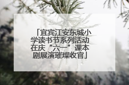 宜宾江安东城小学读书节系列活动在庆“六一”课本剧展演璀璨收官