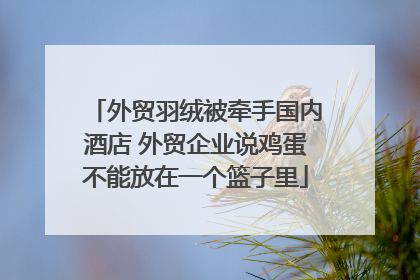 外贸羽绒被牵手国内酒店 外贸企业说鸡蛋不能放在一个篮子里