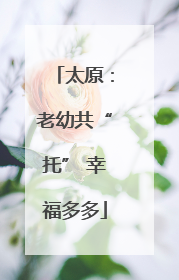 太原：老幼共“托” 幸福多多