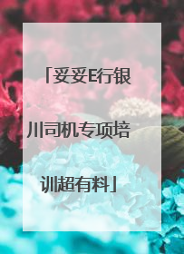 妥妥E行银川司机专项培训超有料