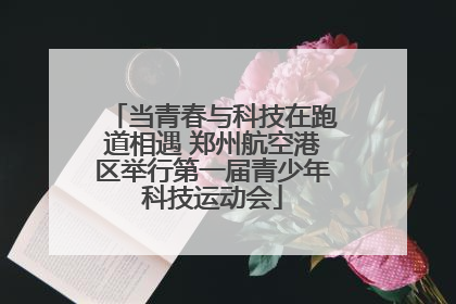 当青春与科技在跑道相遇 郑州航空港区举行第一届青少年科技运动会