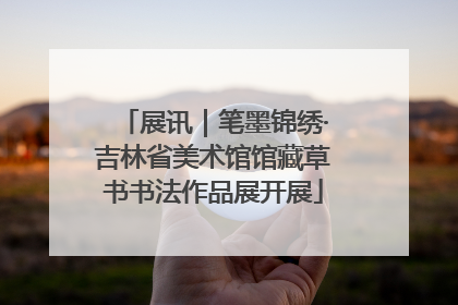 展讯｜笔墨锦绣·吉林省美术馆馆藏草书书法作品展开展