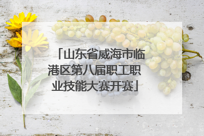 山东省威海市临港区第八届职工职业技能大赛开赛