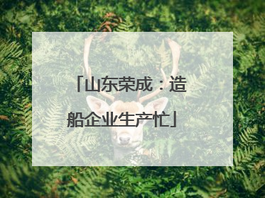山东荣成：造船企业生产忙