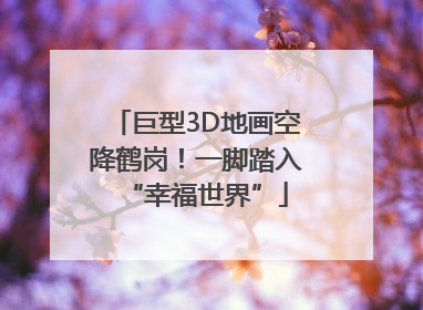 巨型3D地画空降鹤岗！一脚踏入“幸福世界”