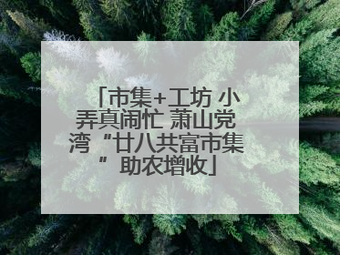市集+工坊 小弄真闹忙 萧山党湾“廿八共富市集”助农增收