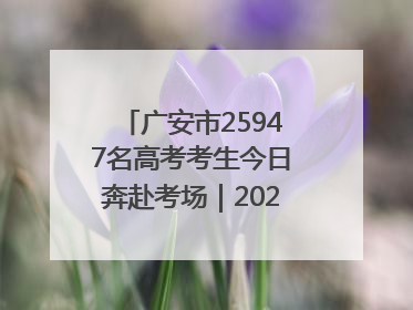 广安市25947名高考考生今日奔赴考场｜2025四川高考