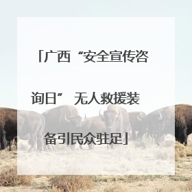 广西“安全宣传咨询日” 无人救援装备引民众驻足